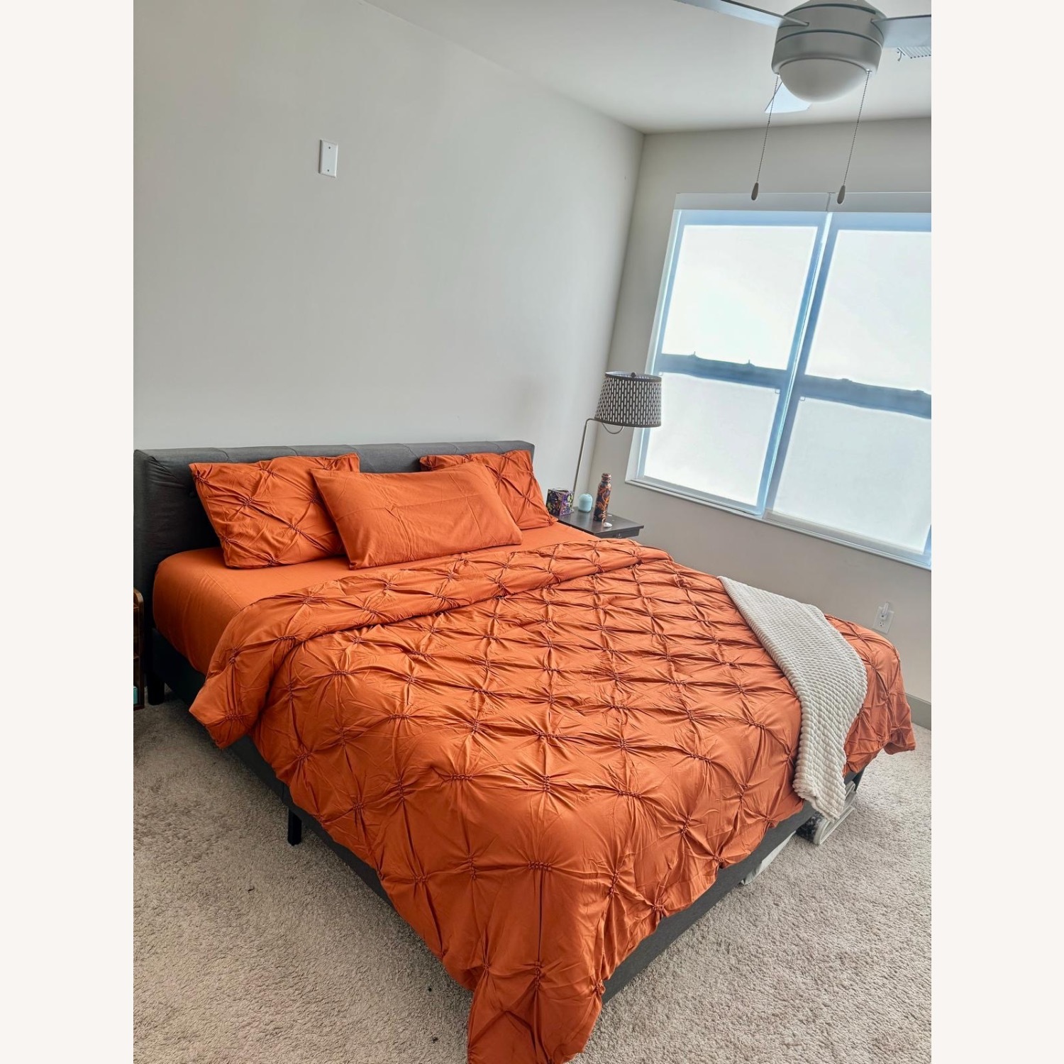 Amazon Light Gray King Bed - image-3