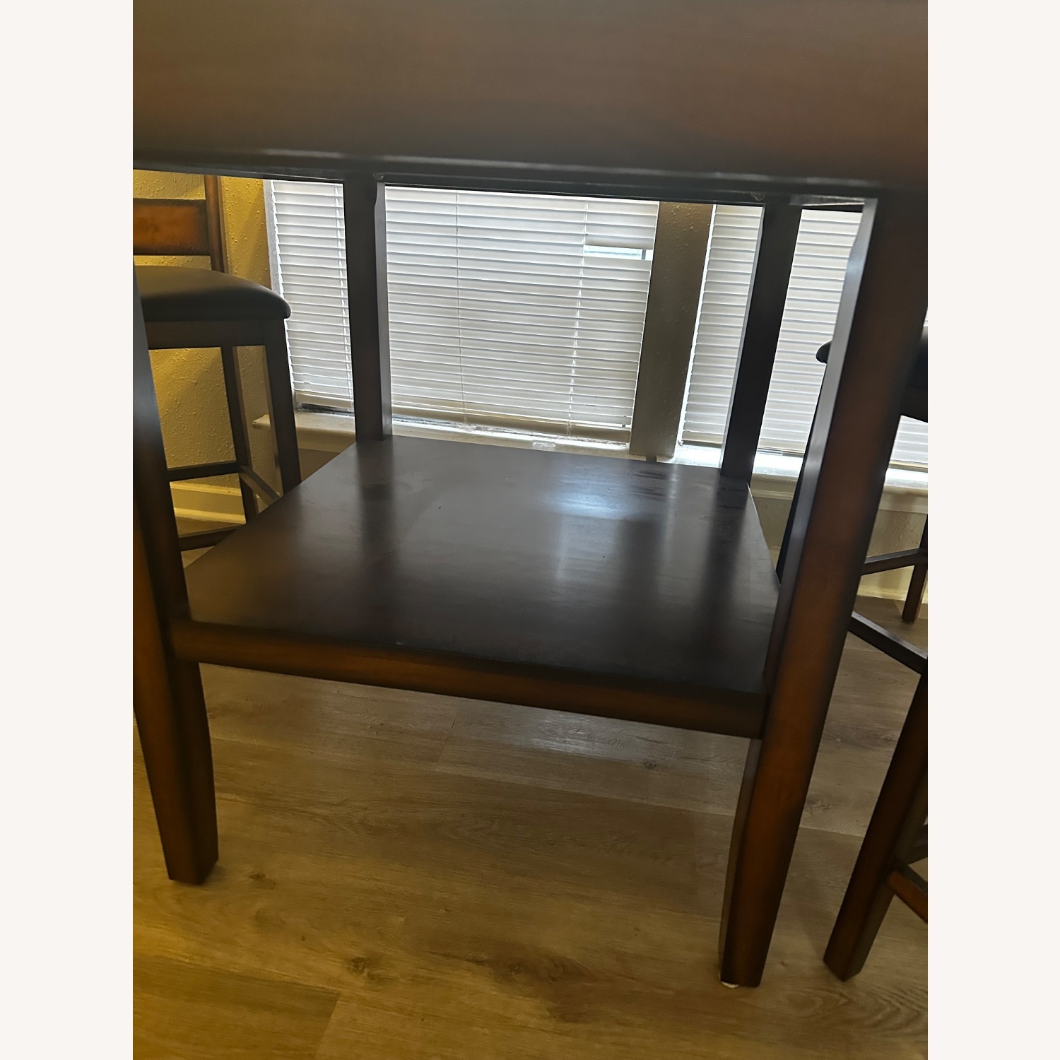 Rooms To Go Dark Brown Wood Dining Set - image-6