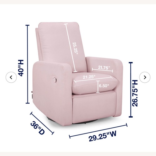 Used Delta Children Gap Pink Nursing Chair for sale on AptDeco