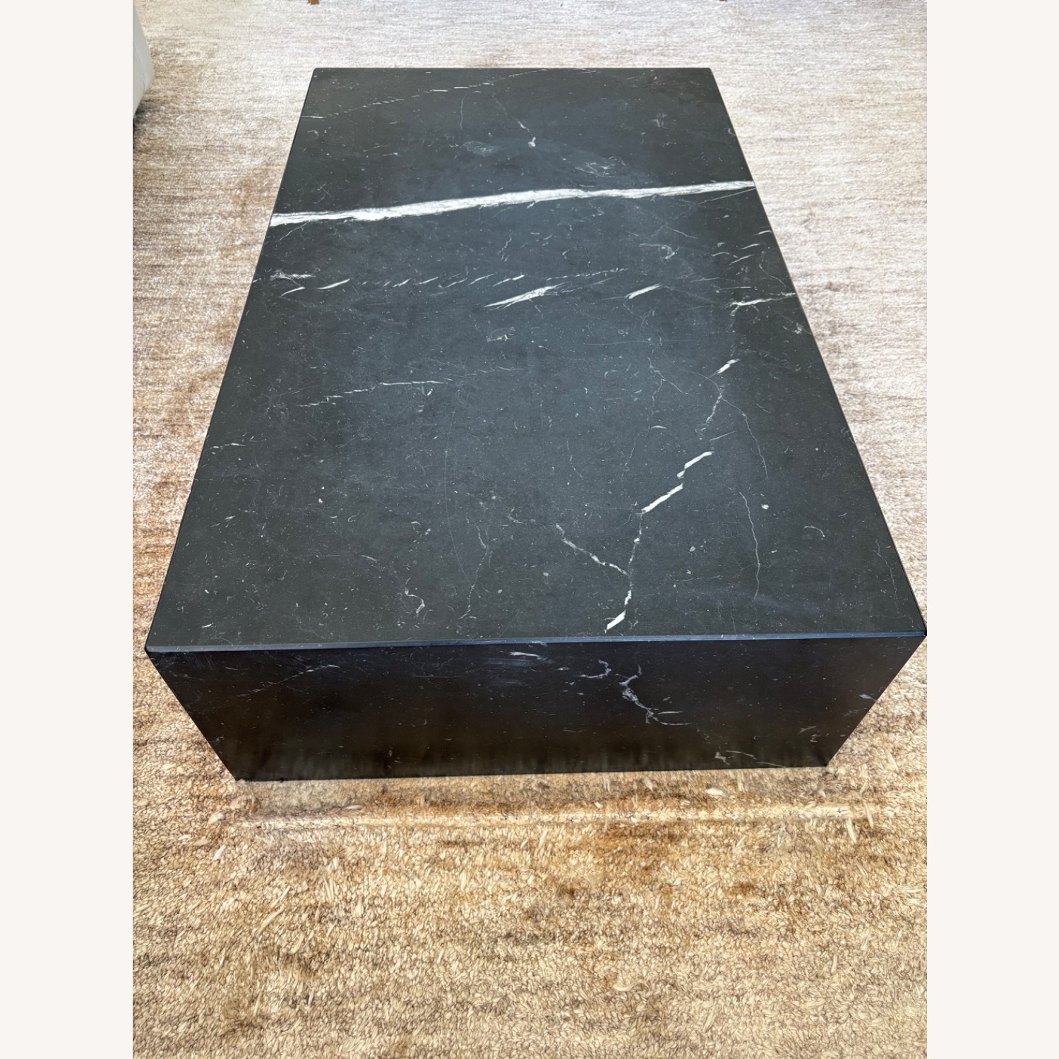 Design Within Reach Plinth Black Marble Coffee Table - image-4