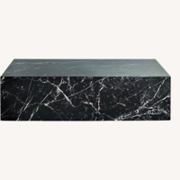 Design Within Reach Plinth Black Marble Coffee Table
