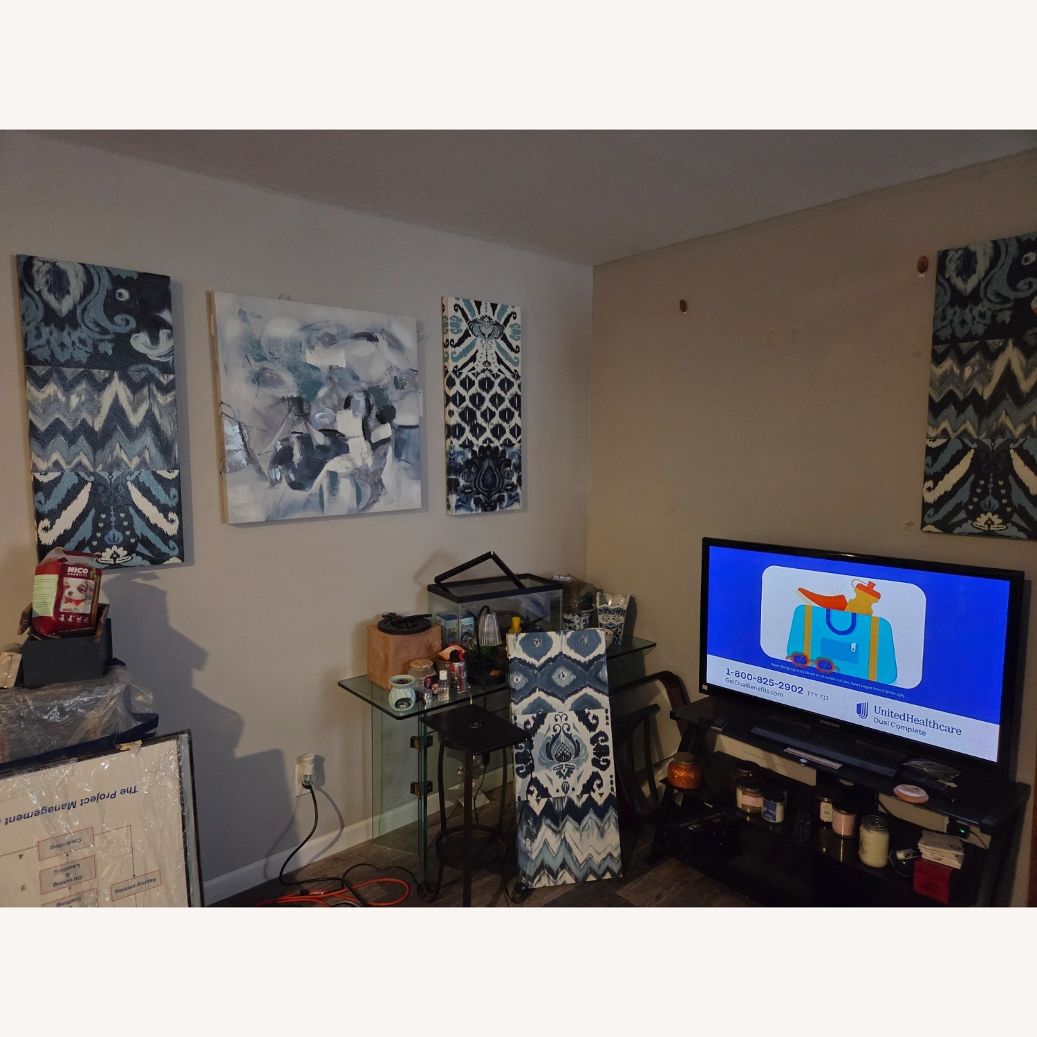 Blue Sofa with Loveseat - image-3