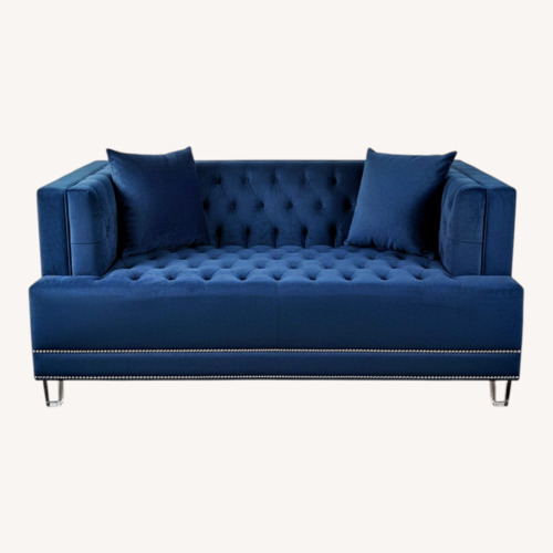 Used Blue Sofa with Loveseat for sale on AptDeco