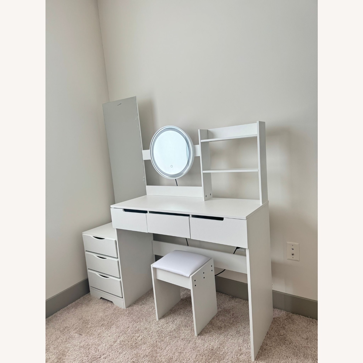 Amazon White Wood Dresser - image-2