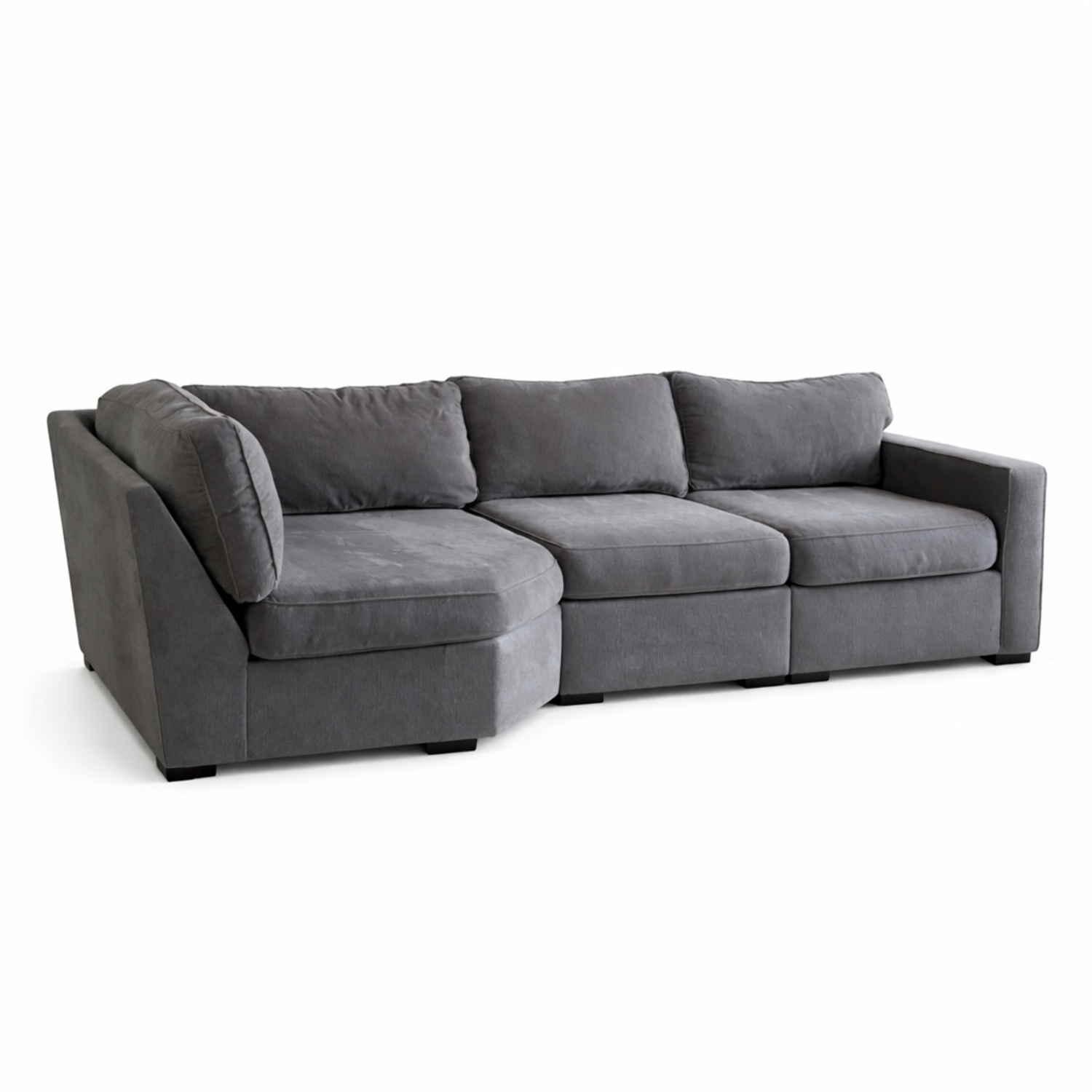 Macy's Radley Dark Gray Fabric 3 Piece Sectional - image-6