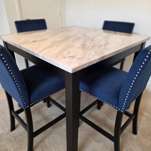Used Cranderlyn 5-Piece Counter-Height Dining Set for sale on AptDeco