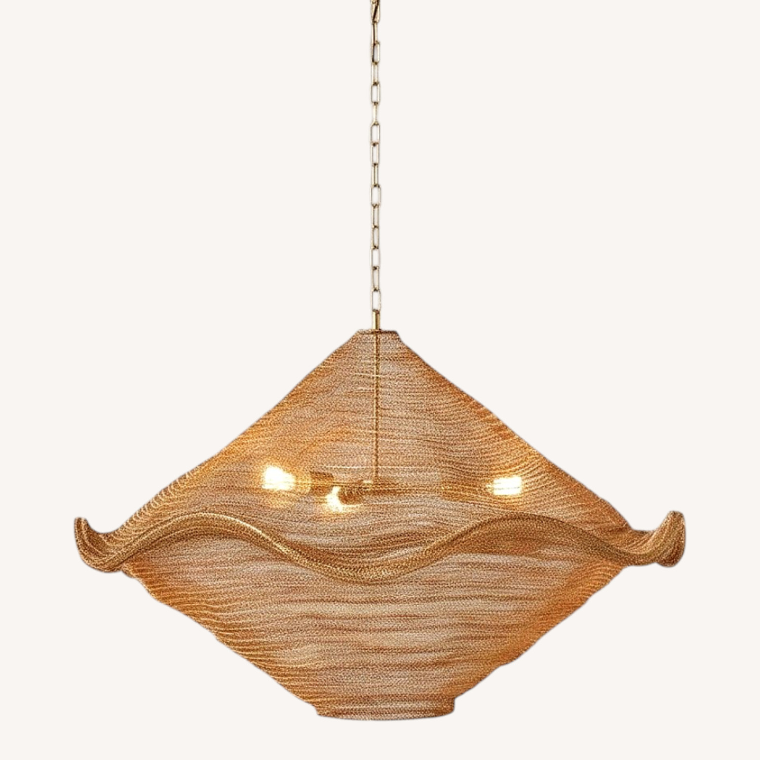 Mira Natural Boho Metal Ceiling Pendant Light - image-0