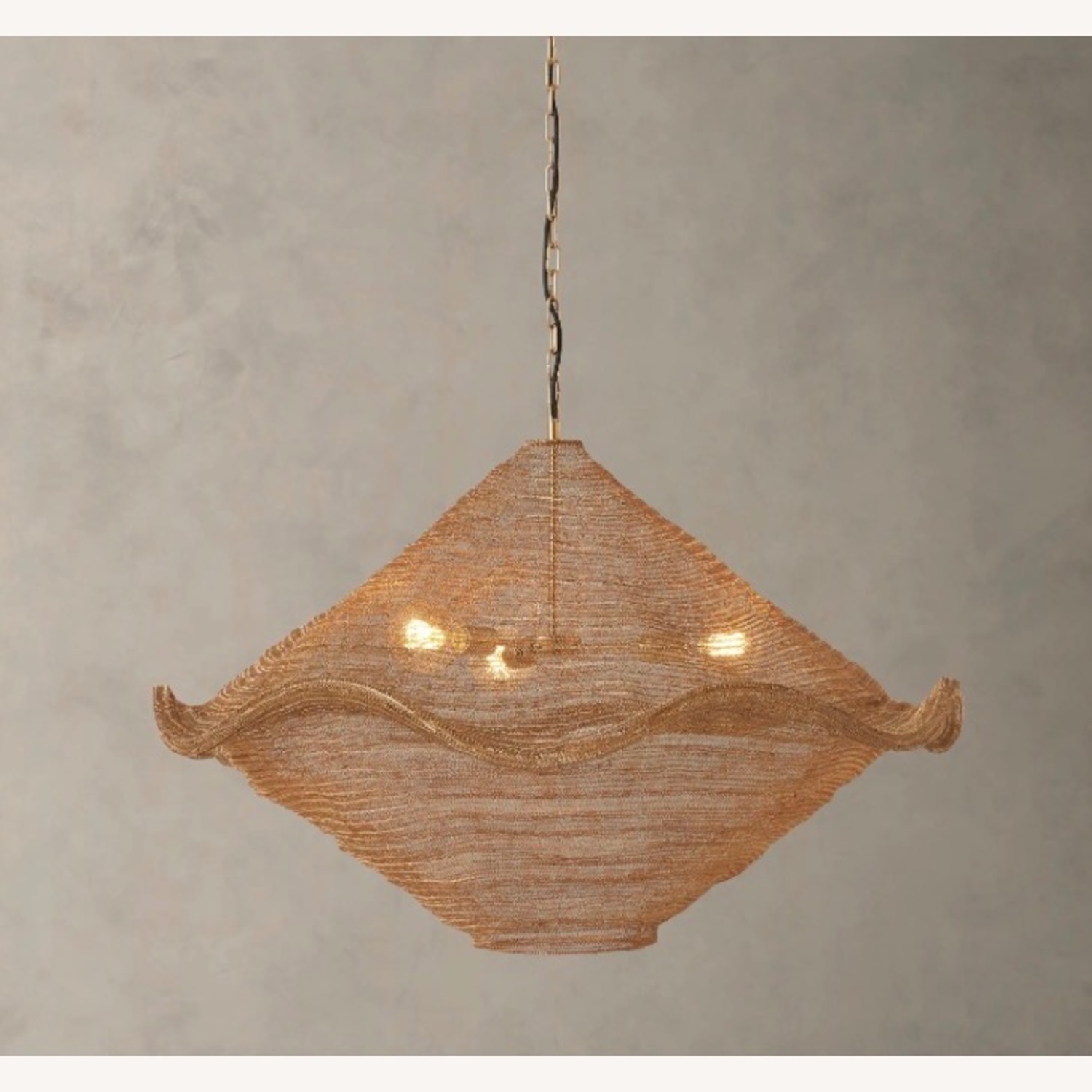 Mira Natural Boho Metal Ceiling Pendant Light - image-1