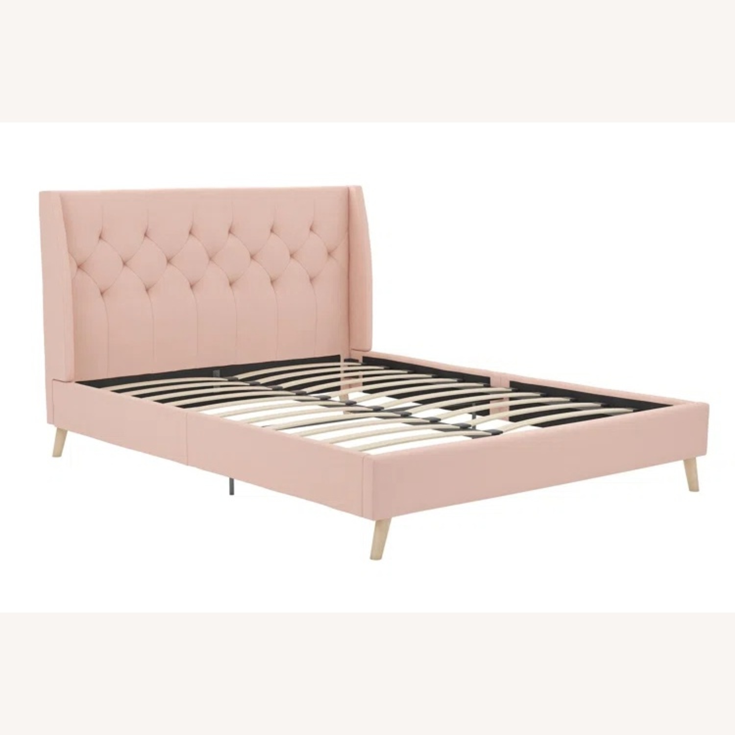 Wayfair Pink Fabric King Bed - image-4
