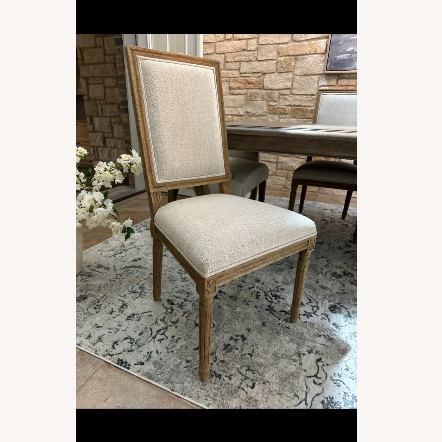 Restoration Hardware Bennett Parsons Fabric Dining Armchairs - image-3