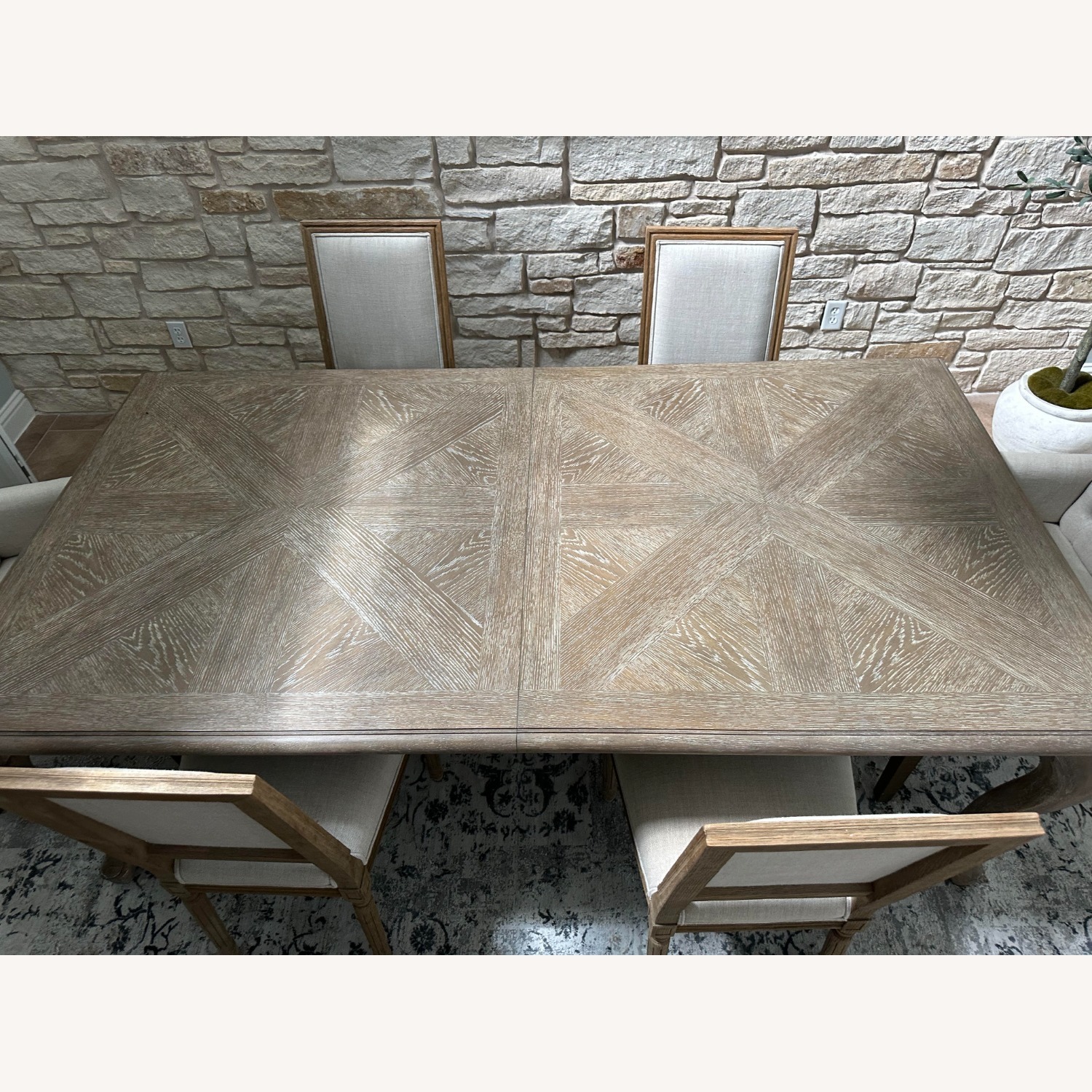 Restoration Hardware Bennett Parsons Fabric Dining Armchairs - image-1