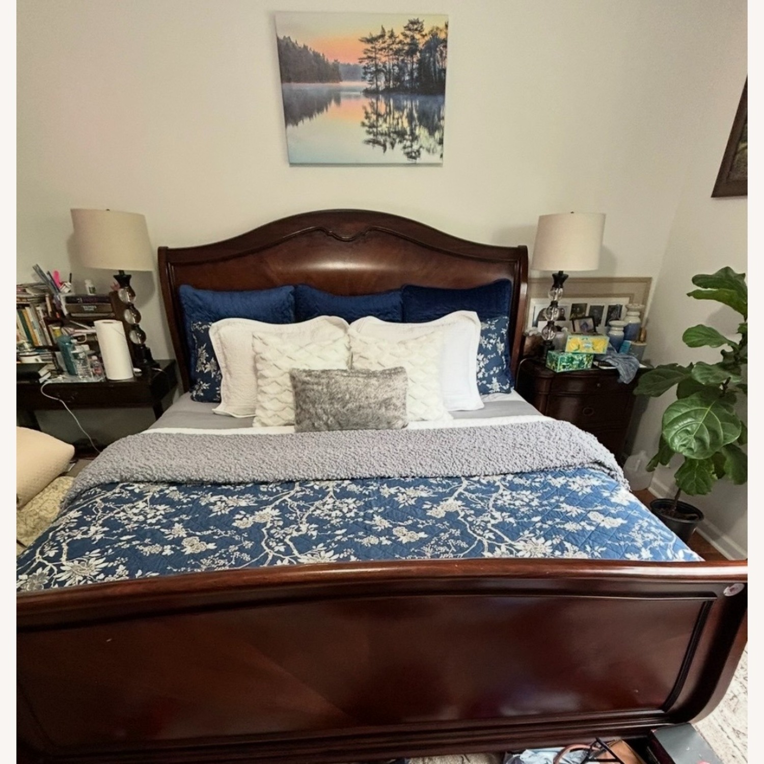 Legacy Classic Furniture Heritage Court Dark Brown Wood King Bed - image-3