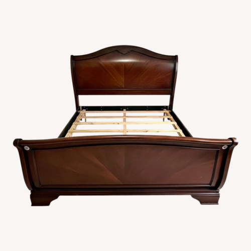 Used Legacy Classic Furniture Heritage Court Dark Brown Wood King Bed for sale on AptDeco