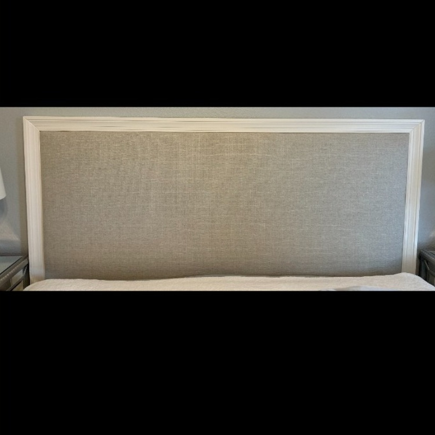 Pottery Barn Gray Headboard - image-1