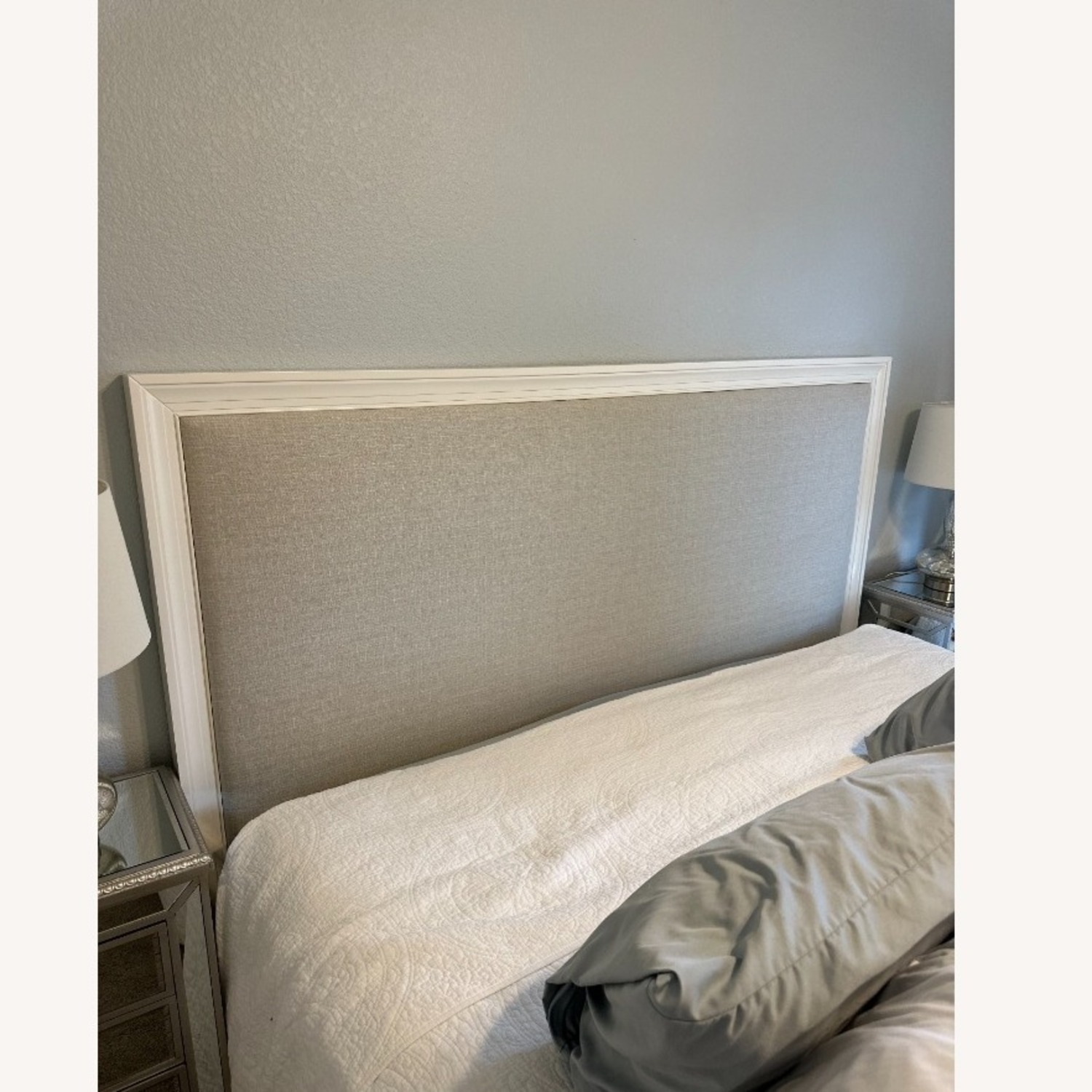 Pottery Barn Gray Headboard - image-3