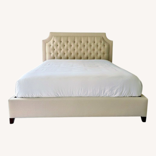 Used Natural Fabric King Bed for sale on AptDeco