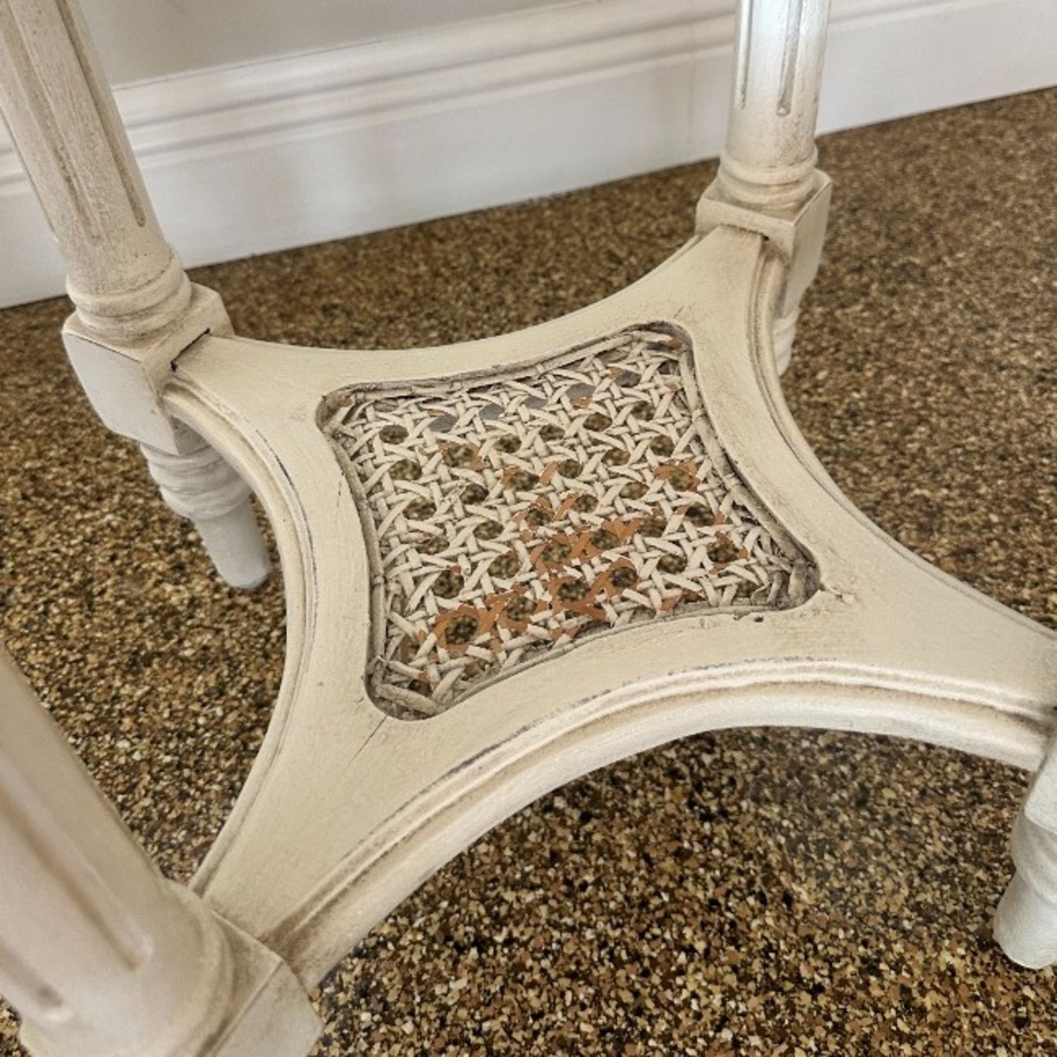 White Wood Circular Side Tables - image-4