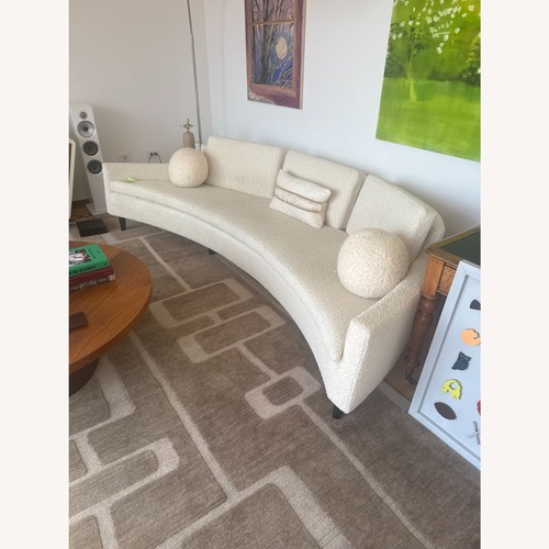 Used Harvey Probber White Fabric 3+ Seater Sofa for sale on AptDeco