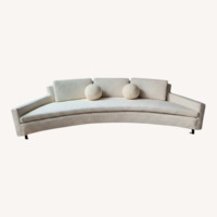 Harvey Probber White Fabric 3+ Seater Sofa