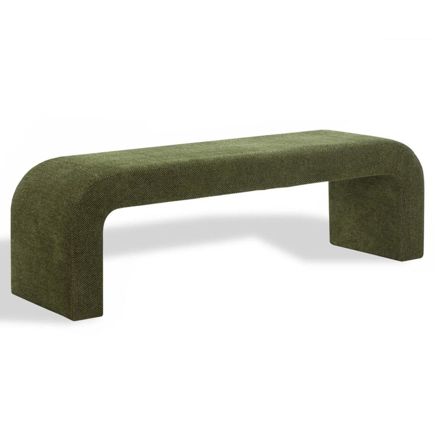 Allmodern Velvet Green Bench - image-2