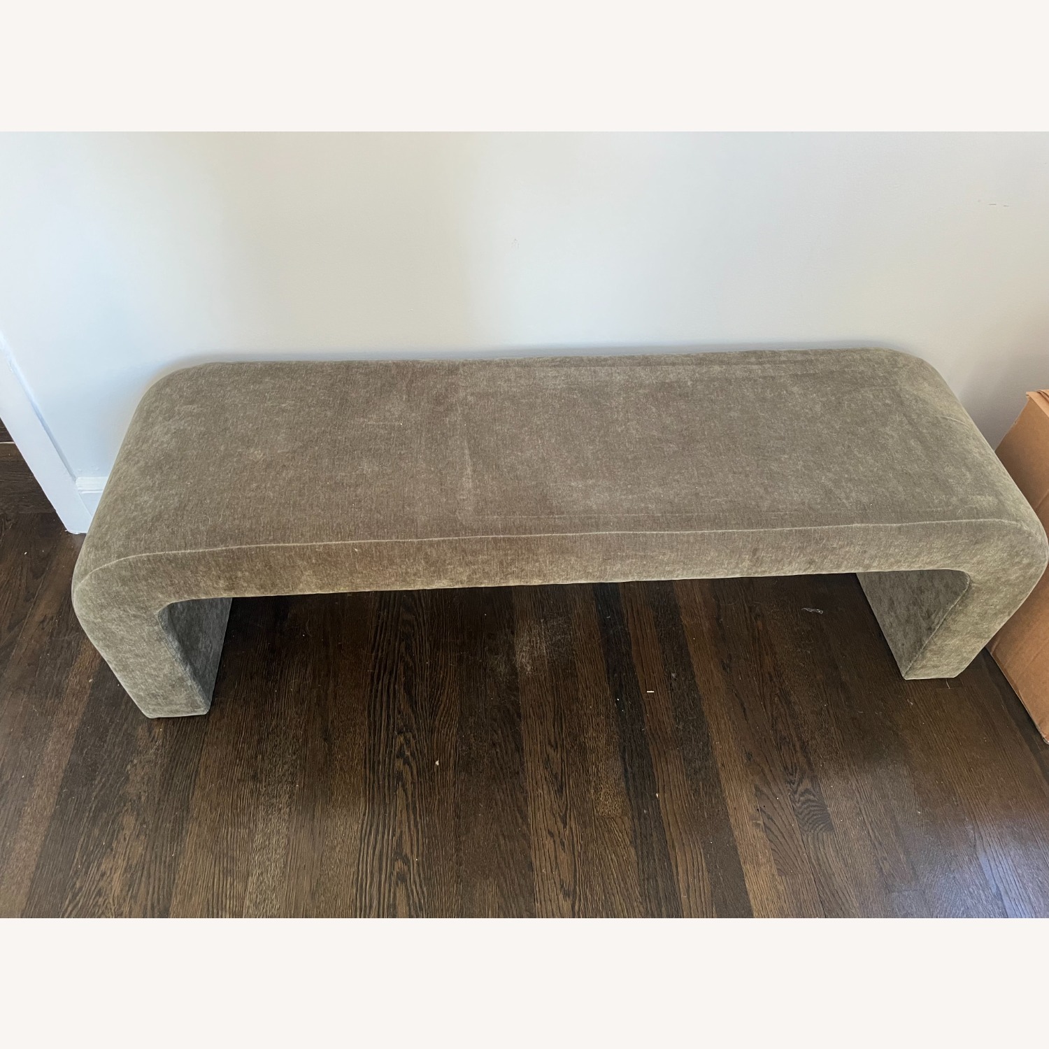 Allmodern Velvet Green Bench - image-6