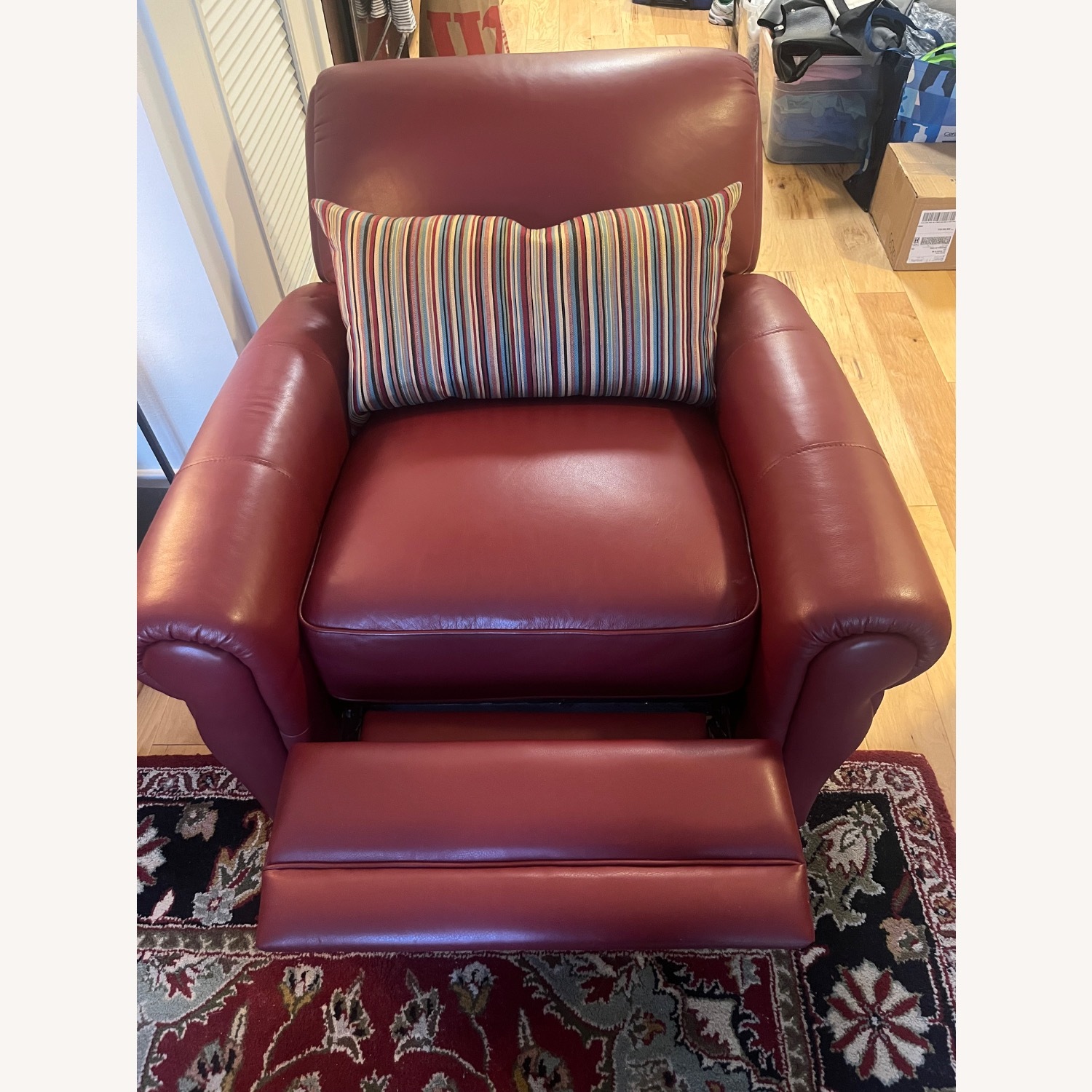 Red Leather Armchair - image-1