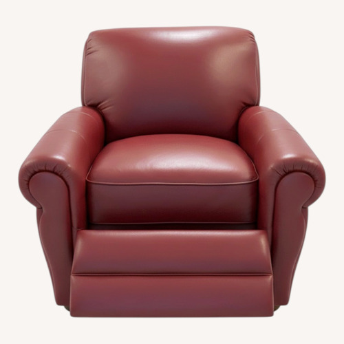 Used Red Leather Armchair for sale on AptDeco