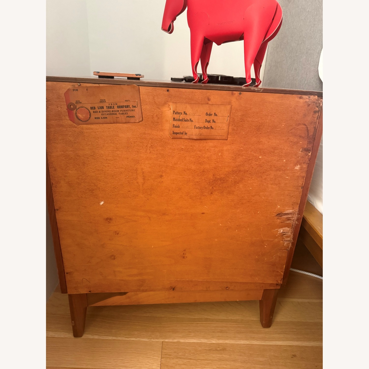 Vintage/Antique Dark Brown Wood Nightstands - image-4