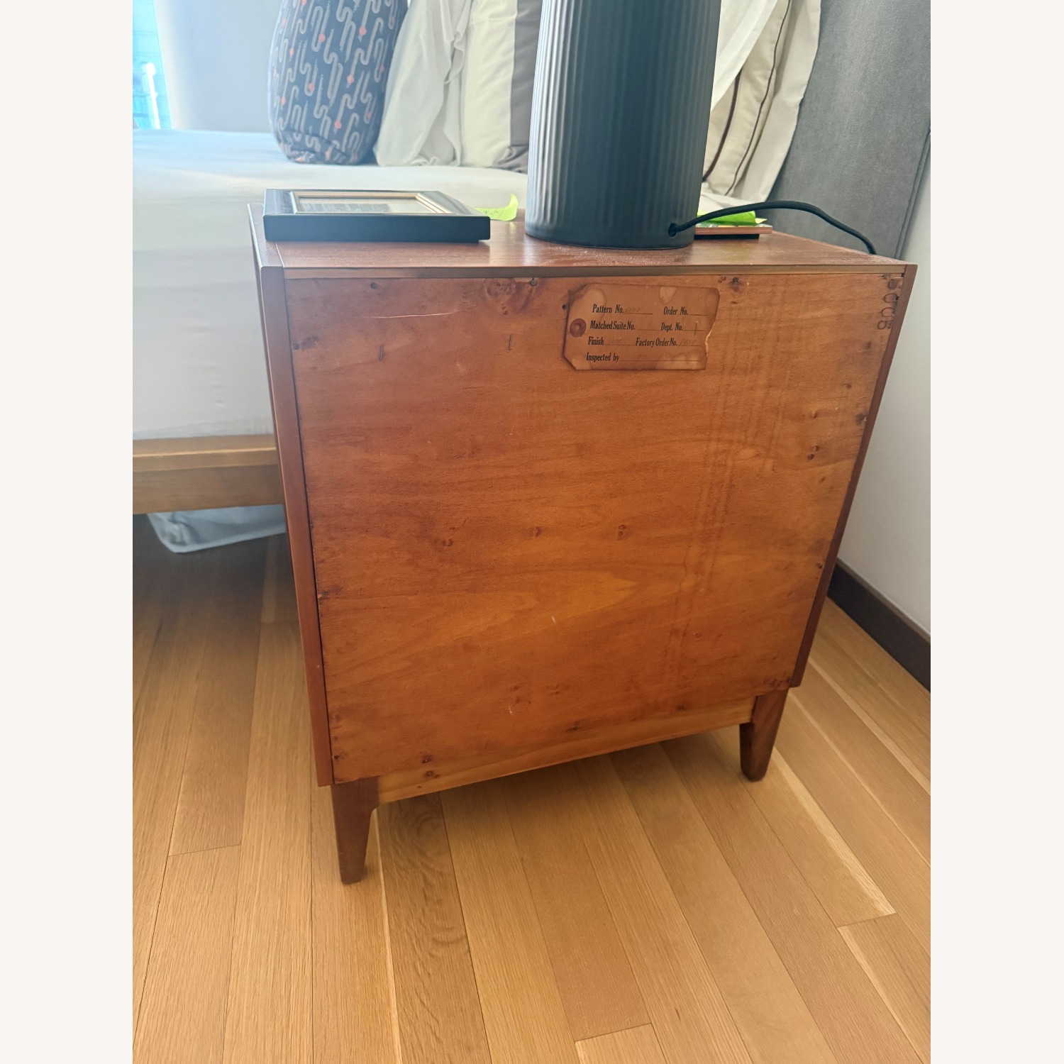 Vintage/Antique Dark Brown Wood Nightstands - image-5