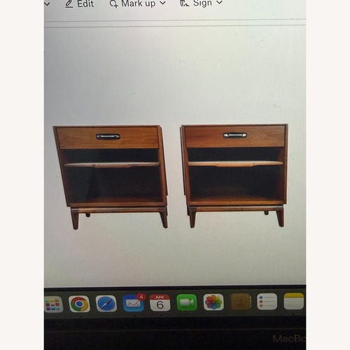 Used Vintage/Antique Dark Brown Wood Nightstands for sale on AptDeco