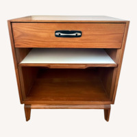 Vintage/Antique Dark Brown Wood Nightstands