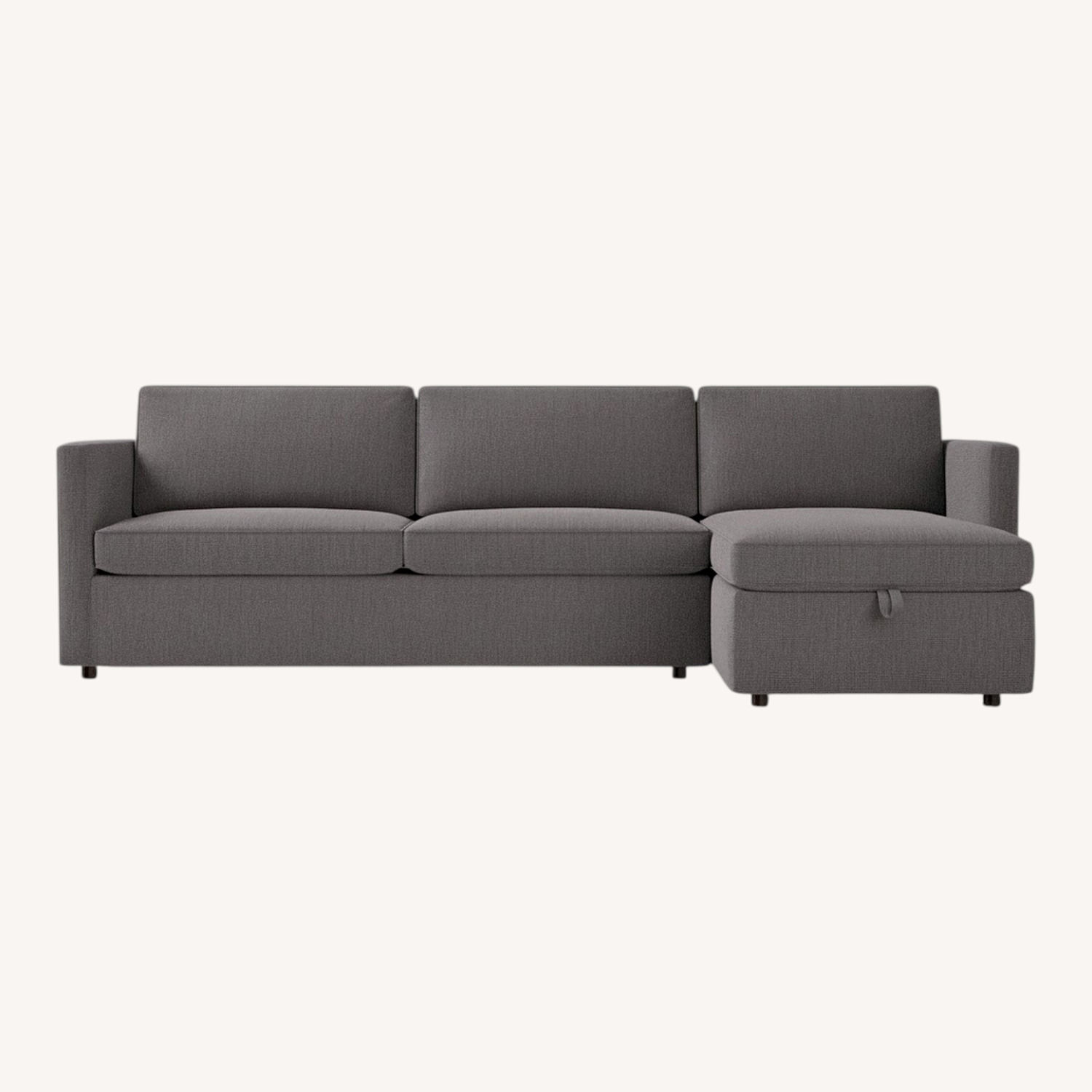 West Elm Harris Light Gray Fabric Sleeper Sofa - image-0