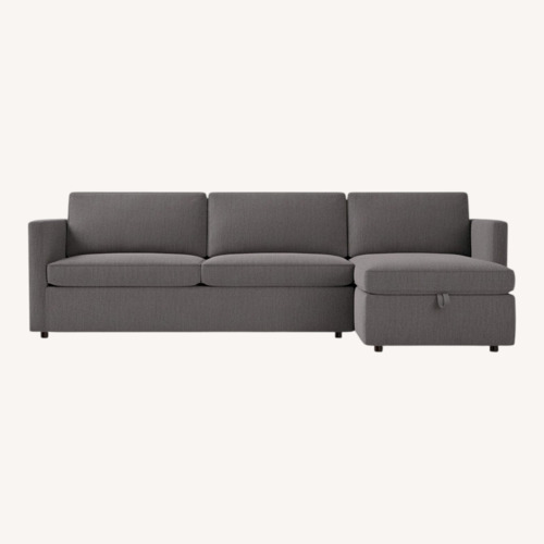 Used West Elm Harris Light Gray Fabric Sleeper Sofa for sale on AptDeco