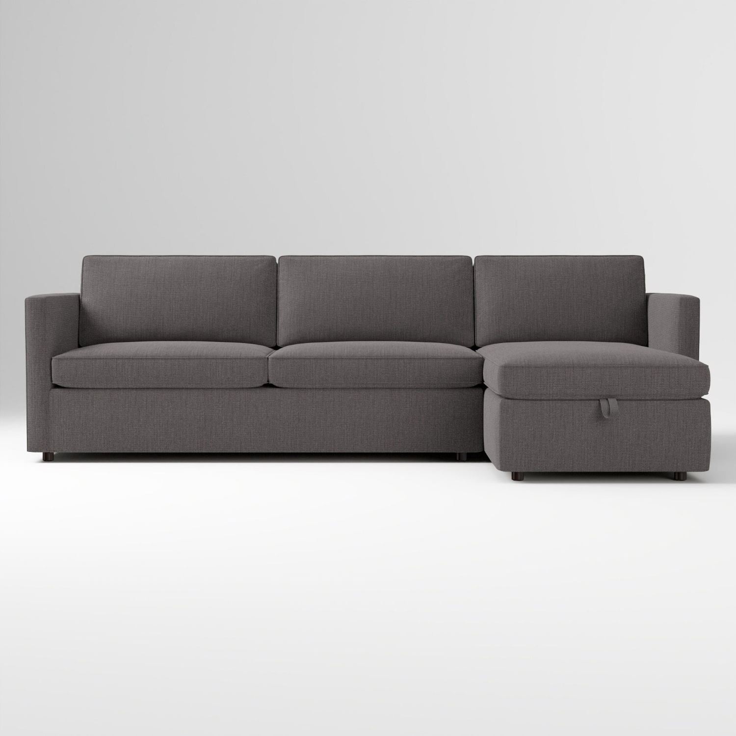 West Elm Harris Light Gray Fabric Sleeper Sofa - image-5