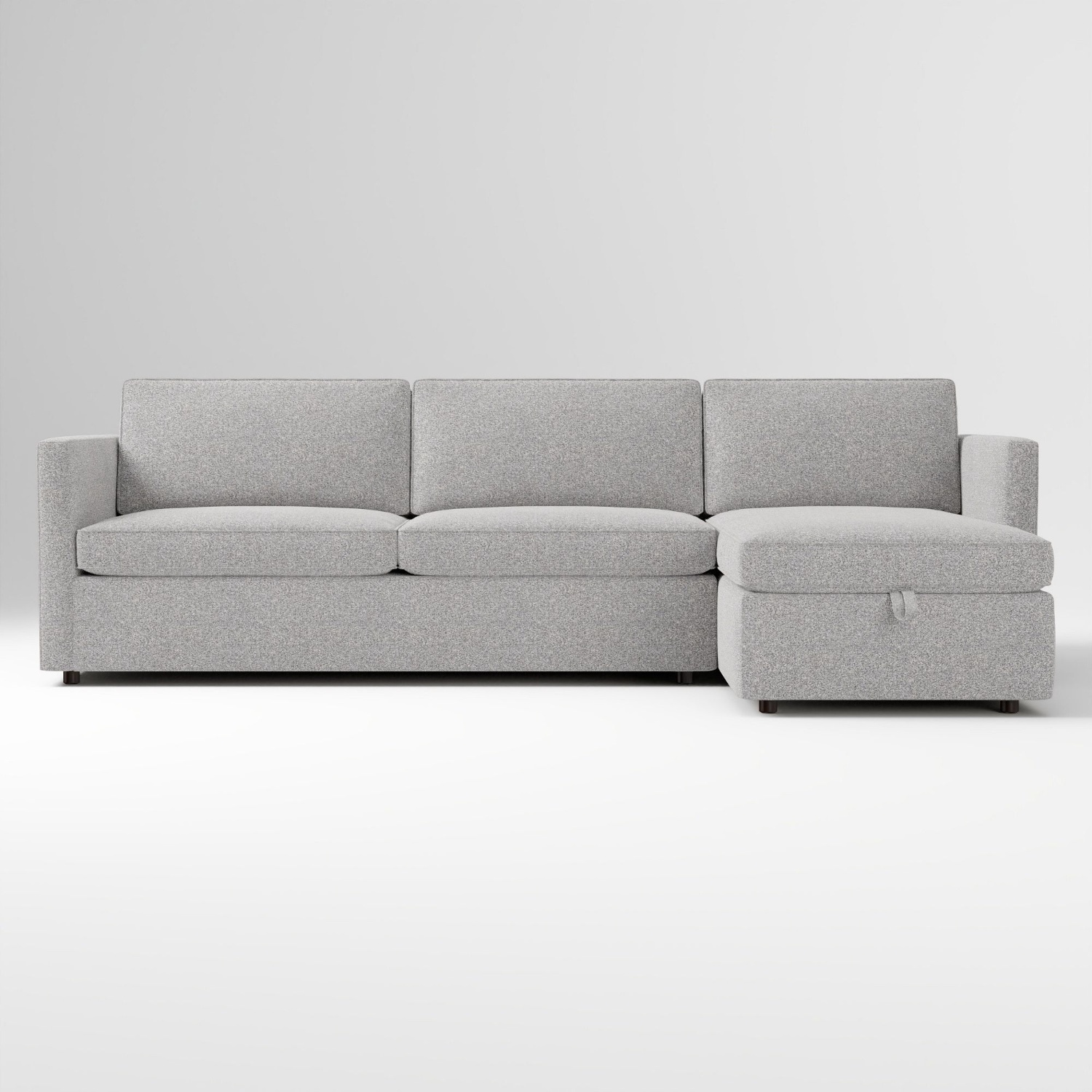 West Elm Harris Light Gray Fabric Sleeper Sofa - image-4