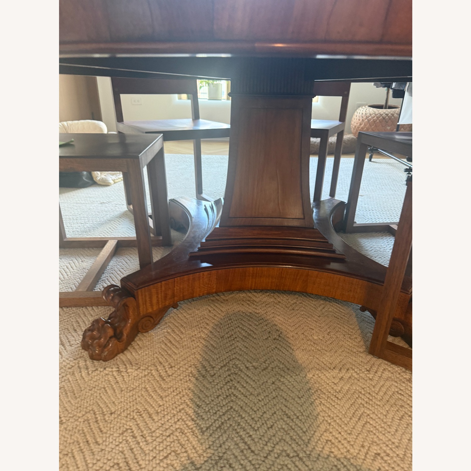 Vintage/Antique Dark Brown Dining Table - image-2