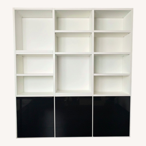 Used Poliform Black Lacquer Bookcase for sale on AptDeco