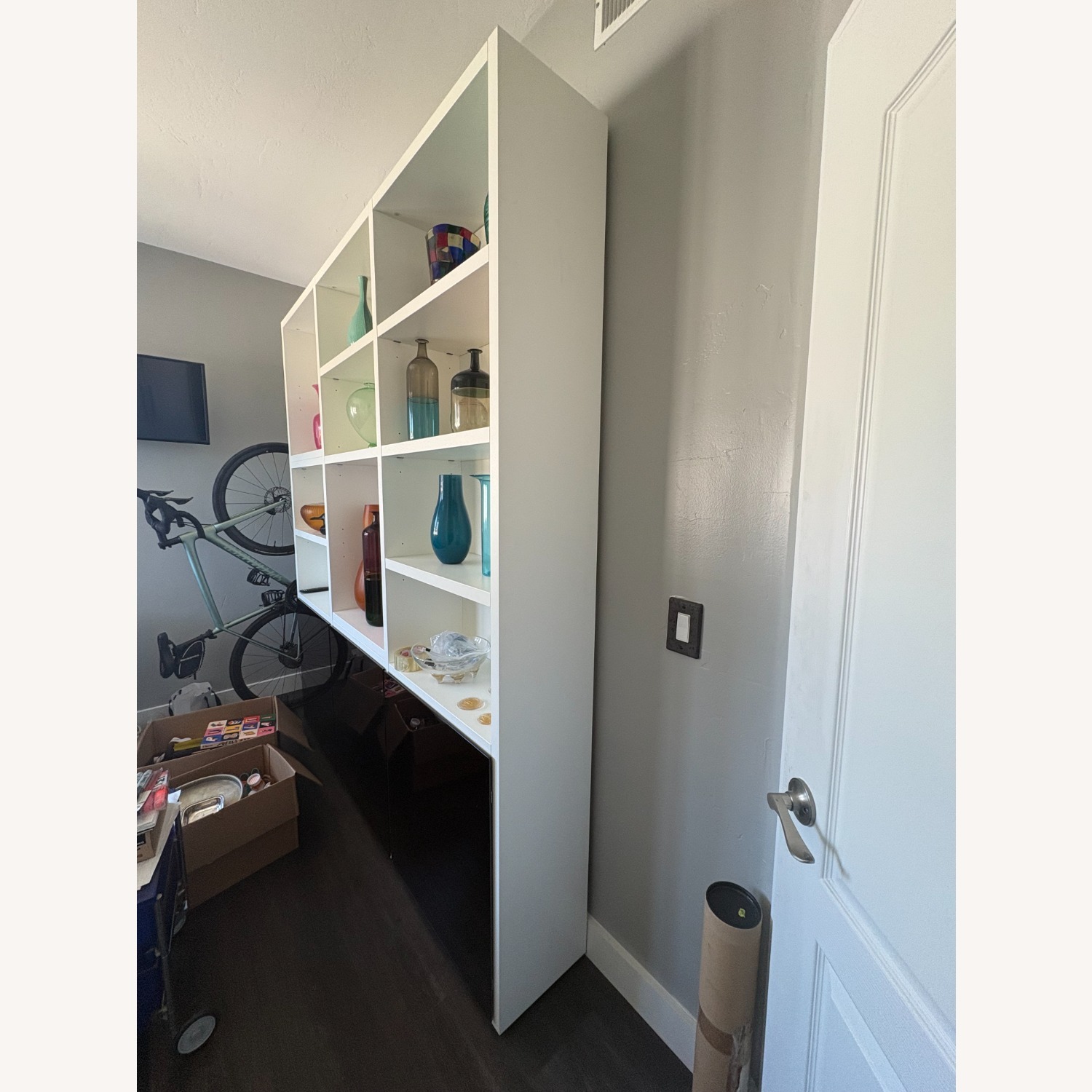 Poliform Black Lacquer Bookcase - image-6