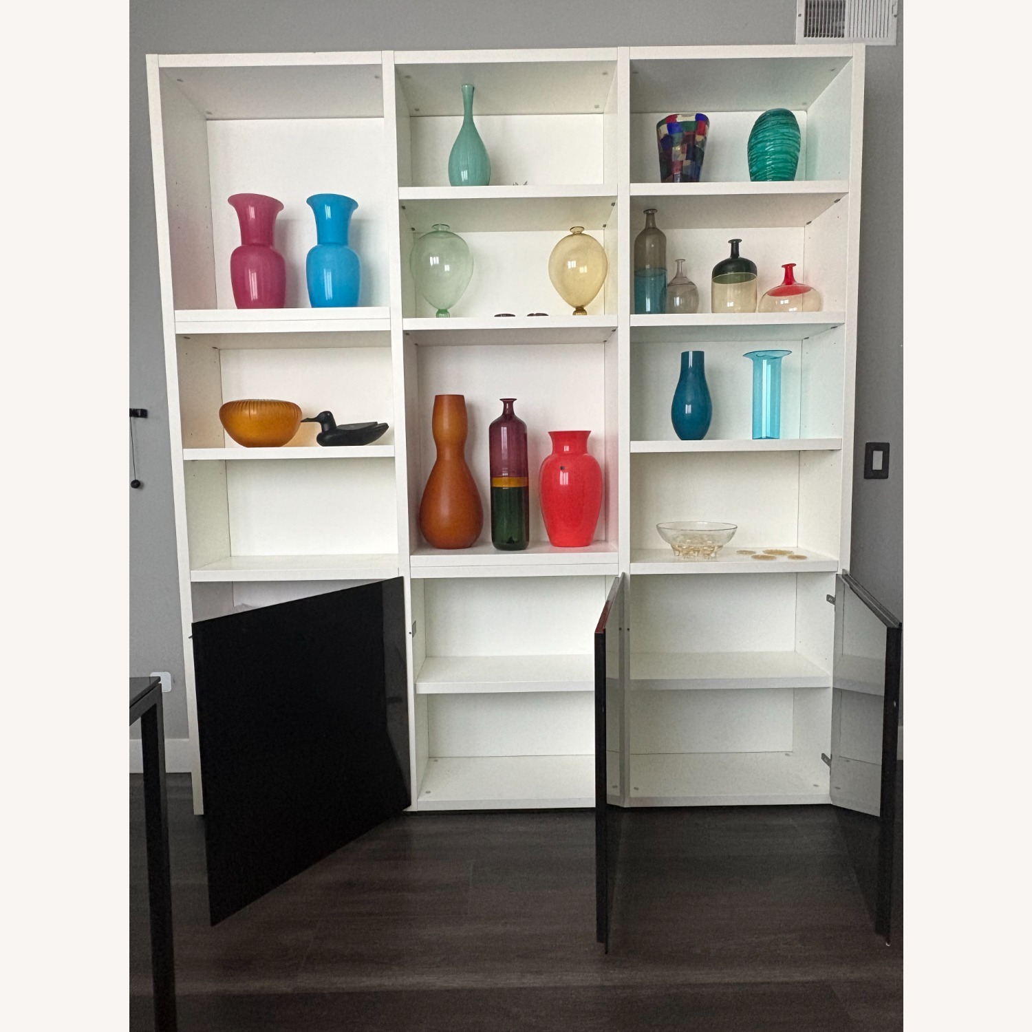 Poliform Black Lacquer Bookcase - image-2