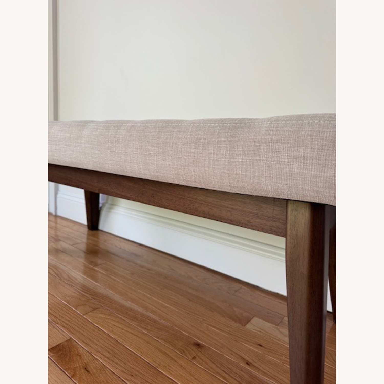 AllModern Dark Brown Wood Bench - image-5