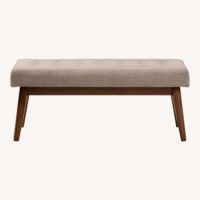 AllModern Dark Brown Wood Bench