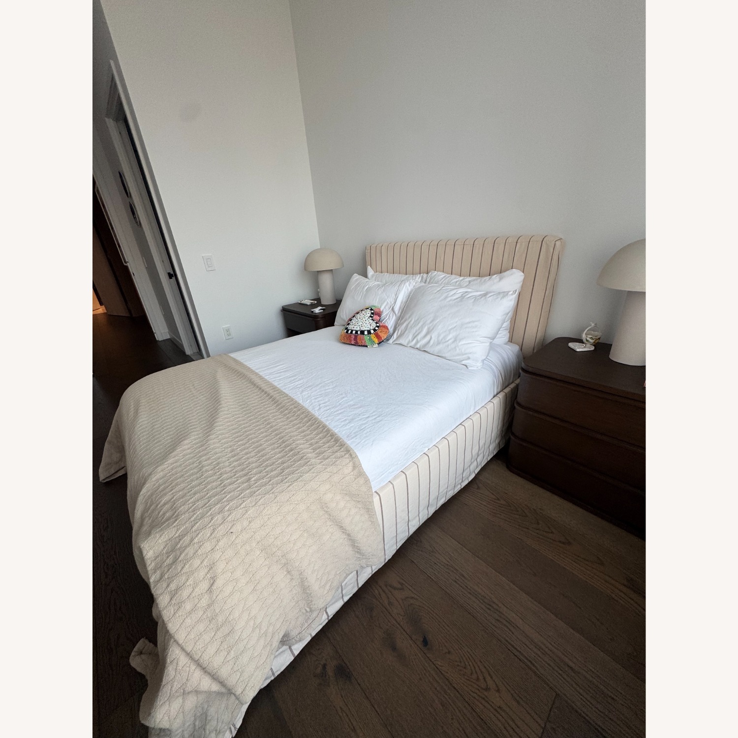 Lulu & Georgia Natural Fabric Full Bed - image-2