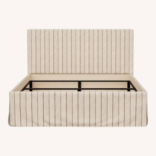 Used Lulu & Georgia Natural Fabric Full Bed for sale on AptDeco