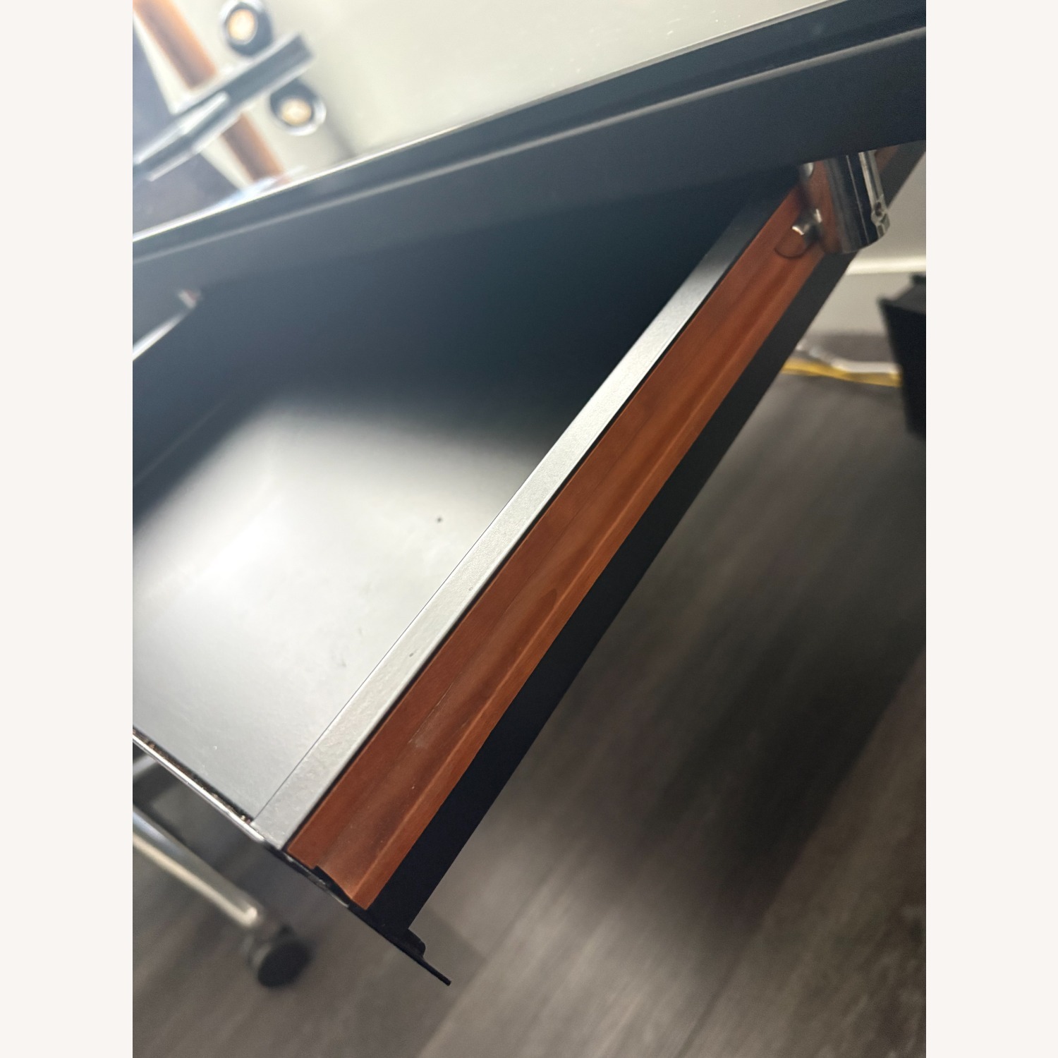 Black Glass Desk - image-5