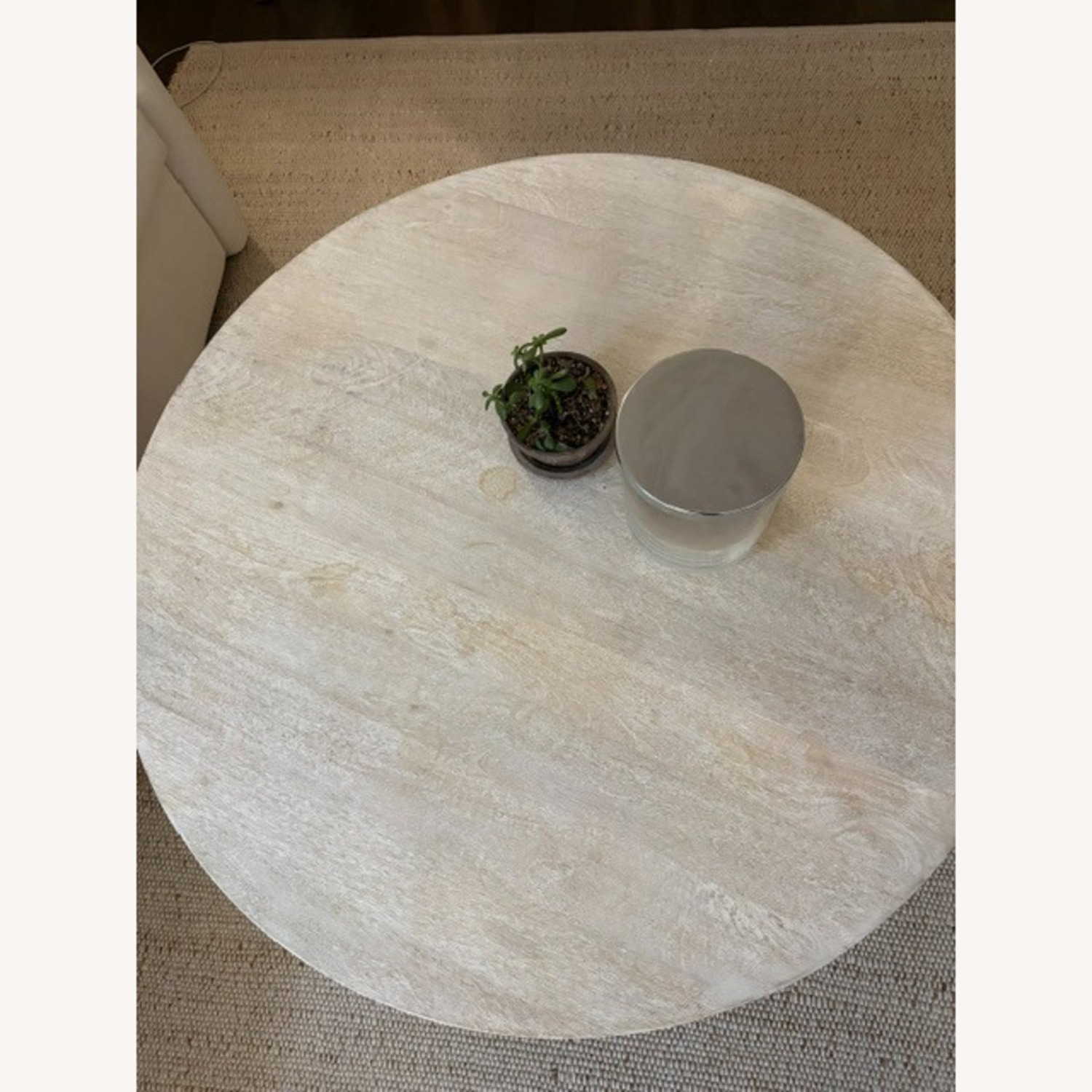 Joss & Main Columnia 40" Solid Wood Round Coffee Table - image-5