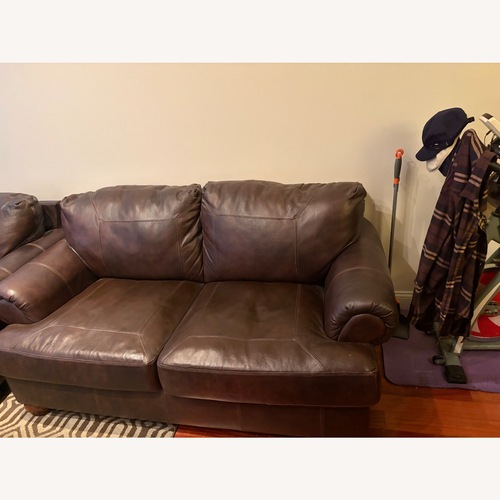 Used Ashley Furniture Dark Brown 2 Seater Sofa for sale on AptDeco