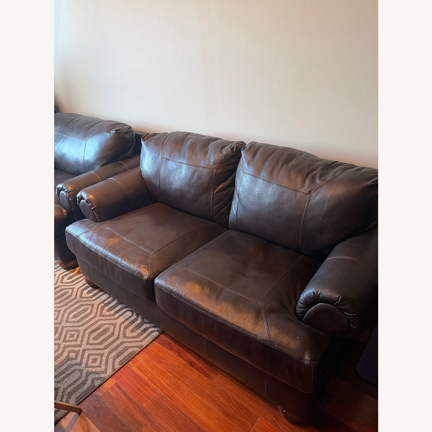 Ashley Furniture Dark Brown 2 Seater Sofa - image-3