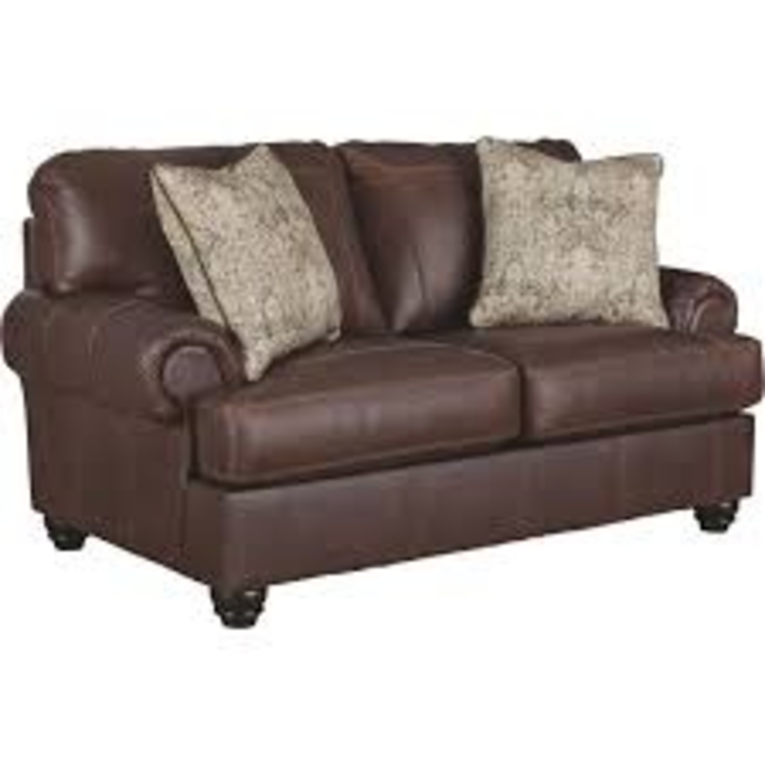 Ashley Furniture Dark Brown 2 Seater Sofa - image-4
