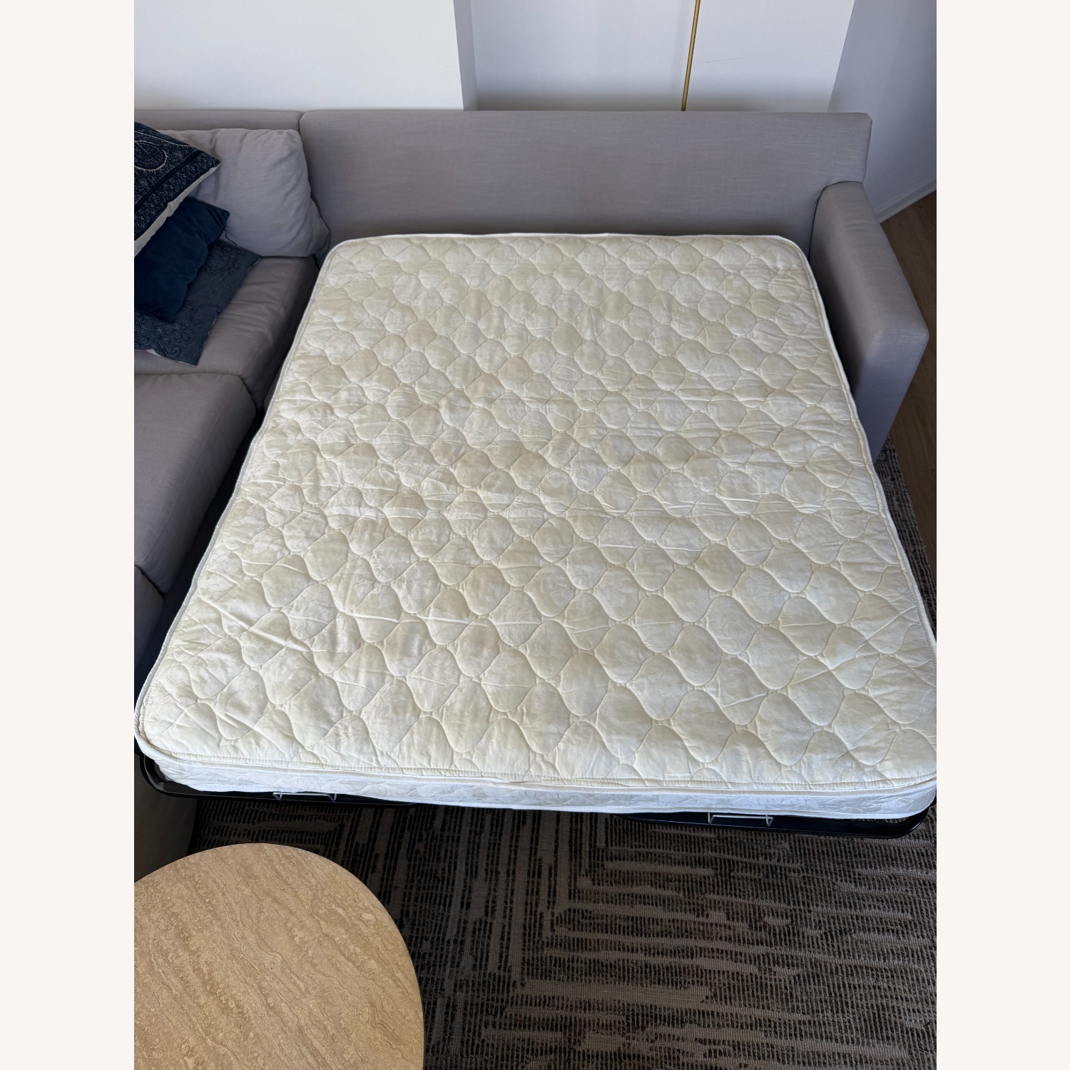 Kravet Light Gray Fabric Sleeper Sofa - image-3