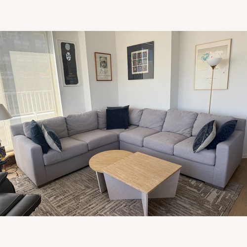 Used Kravet Light Gray Fabric Sleeper Sofa for sale on AptDeco